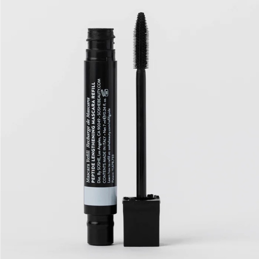 NWT Soshe Peptide Lengthening Mascara Refill (Formula and Brush) - Black